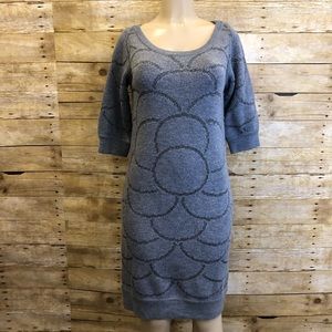 TIBI NEW YORK | Gray Merino Wool Sweater Dress S